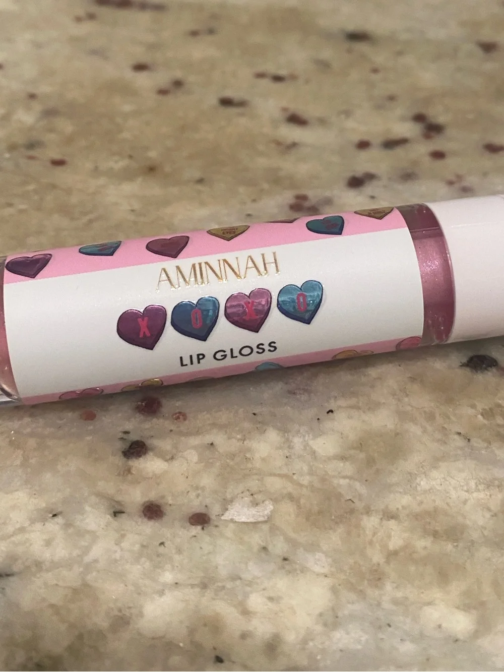 Aminnah - Cotton Candy Blue & XOXO Pink lipgloss. Full size!